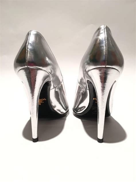 ebay prada silver shoes|Prada original shoes price.